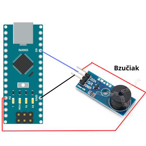 arduino-nano-a-bzučiak